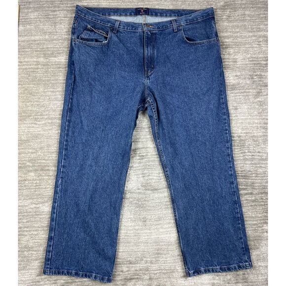 Saddlebred Jeans Mens  44X30 Blue Denim Classic Fit Straight‎ - Picture 1 of 12